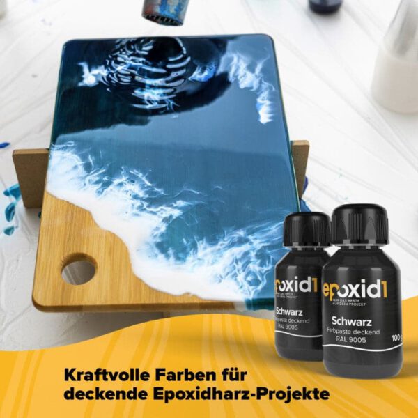 Oceantable mit schwarzer epoxid1 Farbpaste