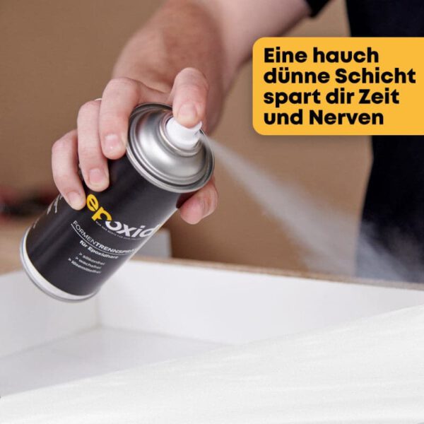 Eine hauchdünne Schicht vom epoxid1 Trennspray spart dir Zeit und Nerven